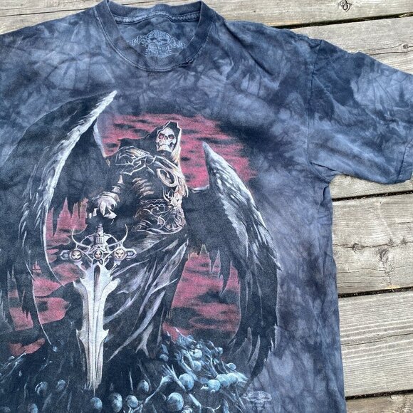 Vintage 2005 Skullbone 'Death Reaper Graphic T Shirt Large - Picture 2 of 6